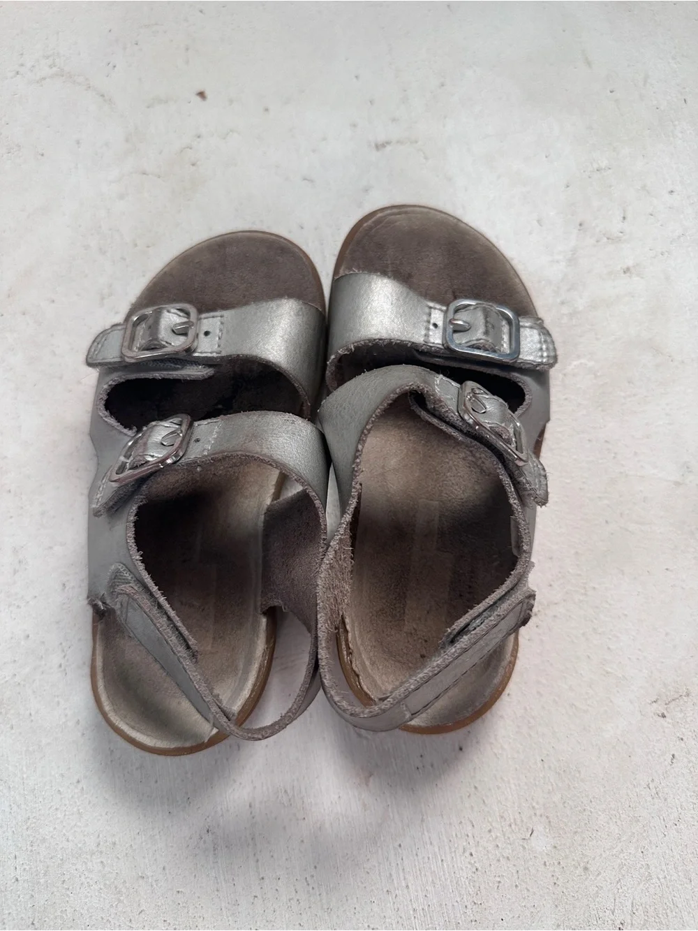 Merrell Kids Silver Double-Buckle Comfort Sandals